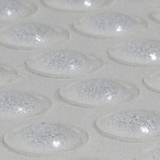 100 Clear Vinyl 3/8'' Self-Adhesive Hemispheric Bumpers