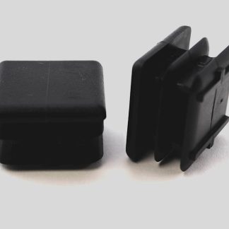 8 Square Multi-gauge Flat Glide Inserts 1'' O.D. / 7/8'' I.D. for Chairs/Tubing