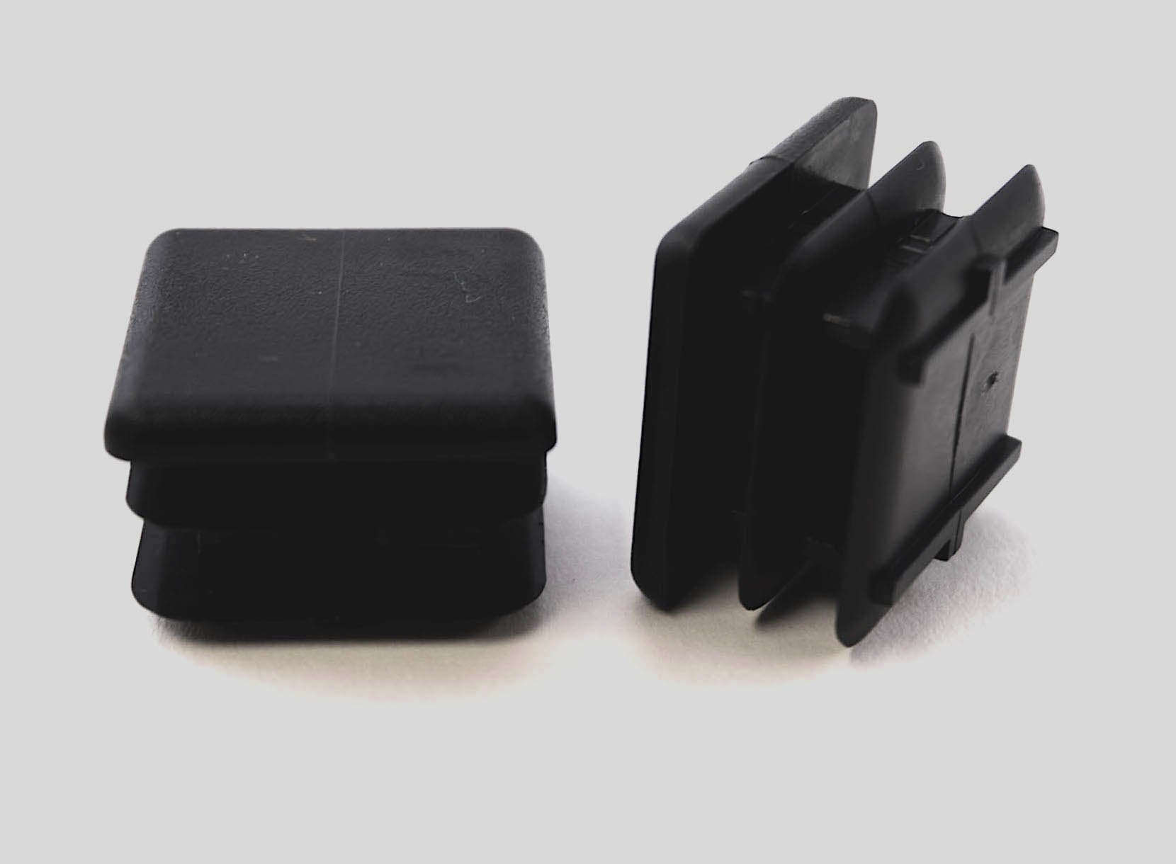 4 Square Multi-gauge Flat Glide Inserts 1'' O.D. / 7/8'' I.D. for Chairs/Tubing