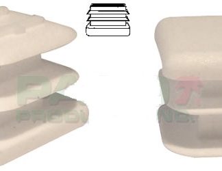 16 Square 3/4'' Flat Multi-Gauge Chair Leg Insert Glides For Patio Tubes/Legs