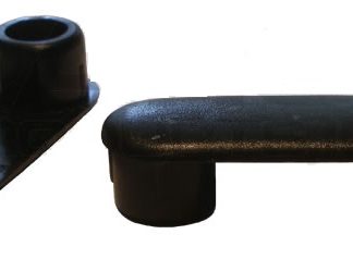 16 Racetrack Shaped Insert Glides - Fits 2-1/8'' x 3/4'' O.D. Tubes/Legs