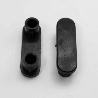 16 Racetrack Shaped Insert Glides Fits 1-7/8'' x 9/16'' O.D. Patio Tubes/Legs