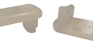 16 Flat Insert Glides - 1-3/4'' x 3/4'' O.D. for Patio Furniture Tubes/Legs
