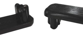 16 Flat Insert Glides - 1-3/4'' x 3/4'' O.D. for Patio Furniture Tubes/Legs