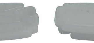 16 Flat Rectangular 1-7/8'' Insert Glides for Patio Furniture Tubes/Legs