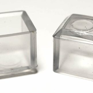 16 5/8'' Square Vinyl Chair Leg Protector Caps