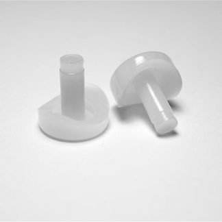 10 Coved Nylon Stem 3/4'' Bumper Glides  for Tubular Chair Bases