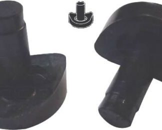 12 Coved Nylon Stem 3/4'' Bumper Glides for Tubular Chair Bases