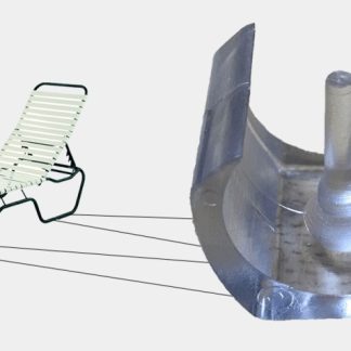 16 Saddle Glides - Fits 1'' Patio Furniture Tubes