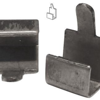 10 Stainless Steel ''J'' Clips - For use with 1.5'' and 2'' Vinyl Strapping