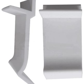 10 Table Rim Clips 3/4'' x 1-9/16'' - Helps Support Glass Tabletops