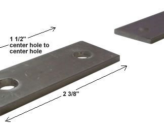 Aluminum Keeper Plate (2 3/8'' x 1'') - For Swivel and Rocker Chair Repair